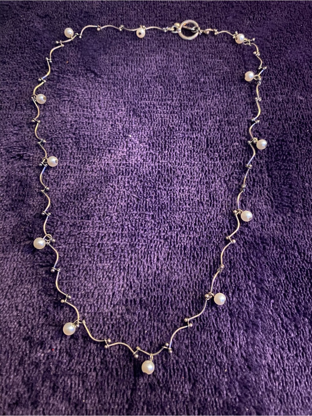 Gold Pearl Accent Necklace - Delicate Women's Jewelry